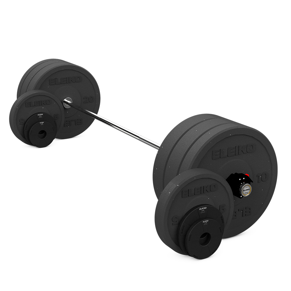 Skivstångsset Eleiko XF 123 kg, Women
